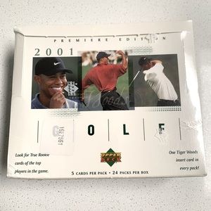 2001 Upper Deck Premiere Edition Golf  FACTORY SEALED BOX